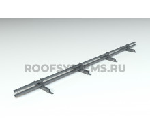 Снегозадержатель Roofsystems Prestige NEXT фальц 45 х 25 мм. овал RAL 7024 Серый графит 3 м.