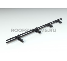 Снегозадержатель Roofsystems Prestige Next ZN овал 45 х 25 мм. RAL 9005 черный 3,0 м.