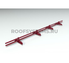Снегозадержатель Roofsystems Promo ZN Next овал 40 х 20 мм. RAL 3005 Красное вино 3 м.
