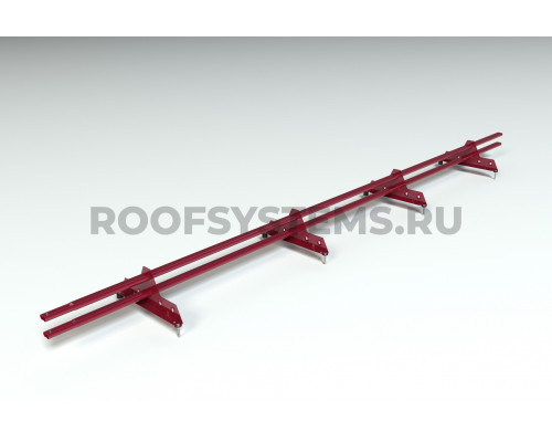 Снегозадержатель Roofsystems Promo ZN Next овал 40 х 20 мм. RAL 3005 Красное вино 3 м.