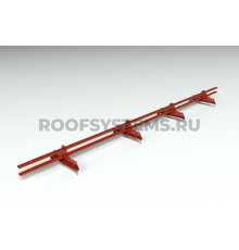 Снегозадержатель Roofsystems Promo ZN Next овал 40 х 20 мм. RAL 3009 Красная окись 3 м.