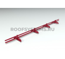 Снегозадержатель Roofsystems Promo ZN Next овал 40 х 20 мм. RAL 3011 Каричнево красный 3 м.