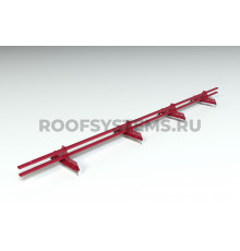 Снегозадержатель Roofsystems Promo ZN Next овал 40 х 20 мм. RAL 3011 Каричнево красный 3 м.
