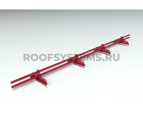 Снегозадержатель Roofsystems Promo ZN Next овал 40 х 20 мм. RAL 3011 Каричнево красный 3 м.