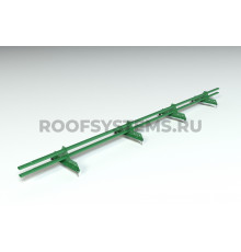 Снегозадержатель Roofsystems Promo ZN Next овал 40 х 20 мм. RAL 6002 Зеленый лист 3 м.