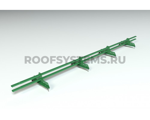 Снегозадержатель Roofsystems Promo ZN Next овал 40 х 20 мм. RAL 6002 Зеленый лист 3 м.