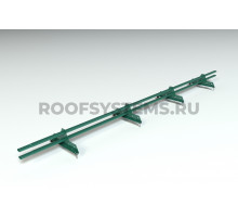 Снегозадержатель Roofsystems Promo ZN Next овал 40 х 20 мм. RAL 6005 Зеленый мох 3 м.