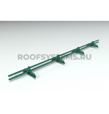Снегозадержатель Roofsystems Promo ZN Next овал 40 х 20 мм. RAL 6005 Зеленый мох 3 м.