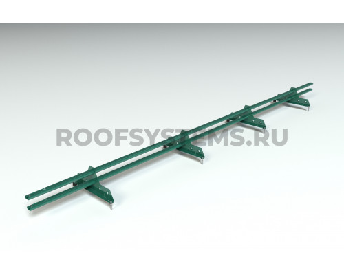 Снегозадержатель Roofsystems Promo ZN Next овал 40 х 20 мм. RAL 6005 Зеленый мох 3 м.