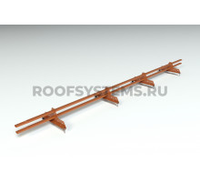 Снегозадержатель Roofsystems Promo ZN Next овал 40 х 20 мм. RAL 8004 Коричневая медь 3 м.
