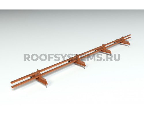 Снегозадержатель Roofsystems Promo ZN Next овал 40 х 20 мм. RAL 8004 Коричневая медь 3 м.