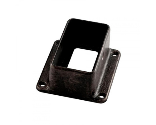 Соединитель перила ДПК прямой CM Railing Black / Черный 90 х 45 мм. ALU