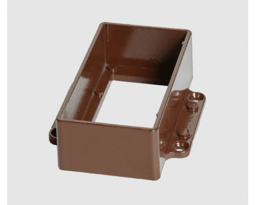 Соединитель перила ДПК прямой CM Railing Wenge / Венге 90 х 45 мм. ALU