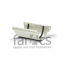 Соединитель желоба FarAcs PREMIUM ПВХ 152/100 Белый