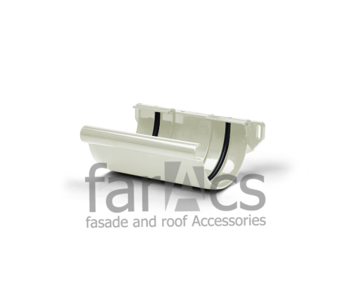 Соединитель желоба FarAcs PREMIUM ПВХ 152/100 Белый
