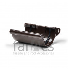 Соединитель желоба FarAcs PREMIUM ПВХ 152/100 Темно-коричневый