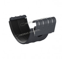 Соединитель желоба Металл Профиль Foramina PUR D125 RAL 7024 Серый графит