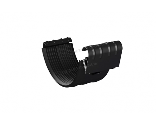 Соединитель желоба Металл Профиль Foramina PUR D125 RAL 9005 Черный темный