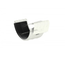 Соединитель желоба Металл Профиль Foramina PUR D125 RAL 9010 Чистый белый