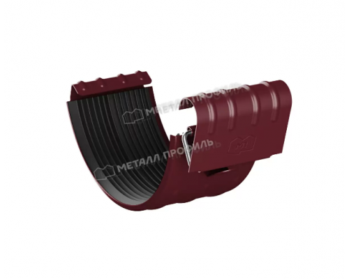 Соединитель желоба Металл Профиль Foramina PUR D150 RAL 3005 Красное вино