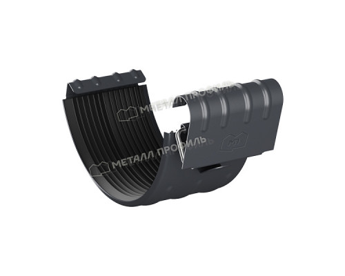 Соединитель желоба Металл Профиль Foramina PUR D150 RAL 7024 Серый графит