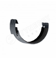 Соединитель желоба Stynergy D125/100 мм. RAL 7024 Серый графит