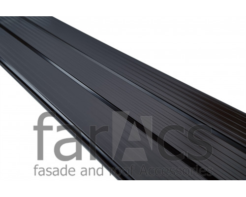 Софит металлический без перфорации FarAcs ПЭ 0,35-0,37 мм. 0,375 х 3000 мм. RAL 7024