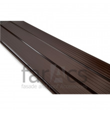Софит металлический без перфорации FarAcs Premium Rooftop Matte 0,5мм. 0,375 х 2400 мм. RAL 8017