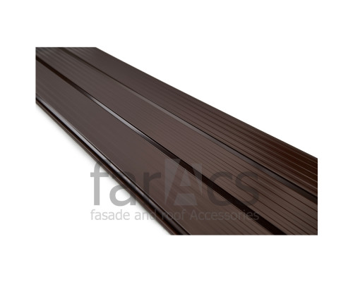 Софит металлический без перфорации FarAcs Premium Rooftop Matte 0,5мм. 0,375 х 2400 мм. RAL 8017