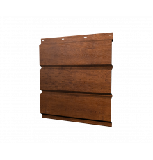 Софит металлический центральная перфорация 0,45 Print Elite с пленкой Golden Wood TwinColor