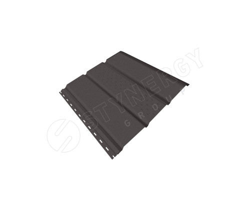 Софит тройной центральная перфорация GRAPHITE45® RR32 тёмно-коричневый 0,45 мм.