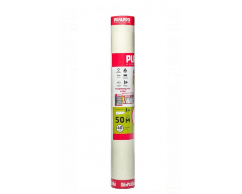 Стеклохолст малярный PUFAS / Maler Glasfaser 40 г/кв.м, 50 кв.м