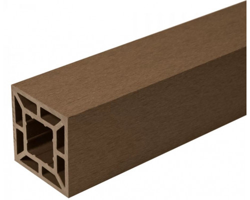 Столб заборный ДПК CM Railing Teak 90 х 90 х 3000 мм. Тик