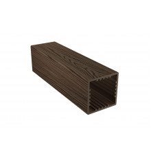 Столб заборный ДПК Holzhof Woodstyle 3D тиснение 100 x 100 x 1000 мм. Венге