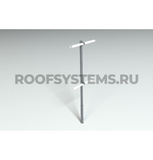 Стойка перил Roofsystems Prestige Н-1200 ГОСТ Р 53254-2009 RAL 7024 Серый графит