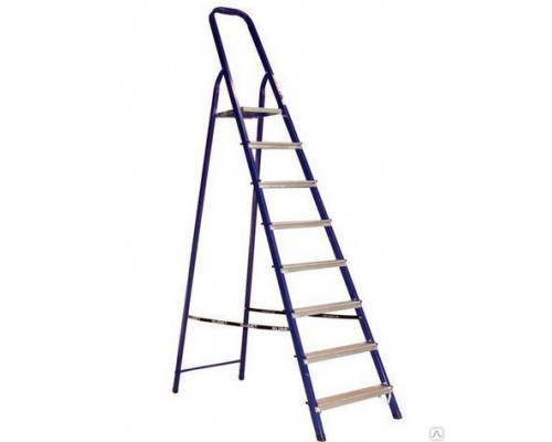 Стремянка Alumet М8408, стальная, 8 ступеней, 3,76 м.