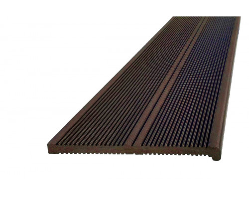 Ступень полнотелая ДПК Deckron / Darvolex 320 х 20 х 4000 мм. Коричневый