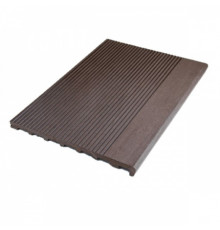 Ступень полнотелая из ДПК Ecodecking Некст 345 х 22 х 3000 мм. Шоколад