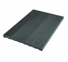 Ступень полнотелая из ДПК Ecodecking Техно 345 х 22 х 4000 мм. Графит