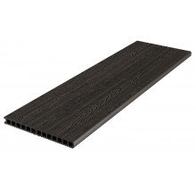 Ступень пустотелая ДПК Deckron Woodlike 317 х 28 х 4000 мм. Антрацит