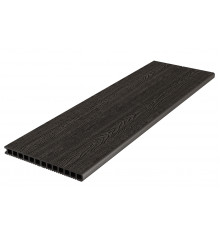 Ступень пустотелая ДПК Deckron Woodlike 317 х 28 х 4000 мм. Антрацит