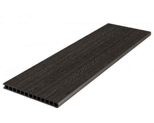 Ступень пустотелая ДПК Deckron Woodlike 317 х 28 х 4000 мм. Антрацит