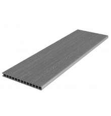 Ступень пустотелая ДПК Deckron Woodlike 317 х 28 х 4000 мм. Серый
