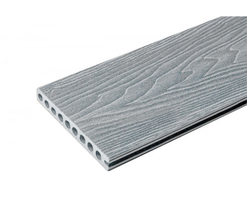 Ступень пустотелая ДПК NauticPrime Esthetic Wood 160 х 22 х 4000 мм. Серый
