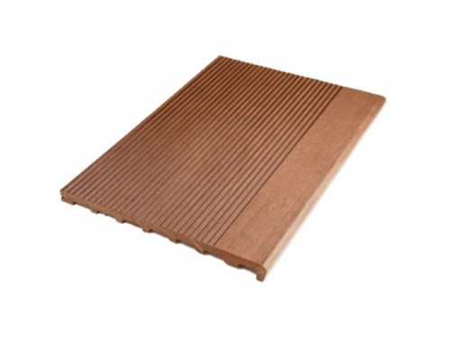 Ступень пустотелая из ДПК Ecodecking Титан 180 х 25 х 3000 мм. Терракот