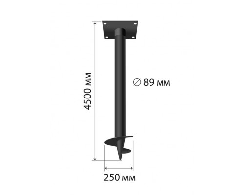 Свая винтовая 89 x 4500 мм.