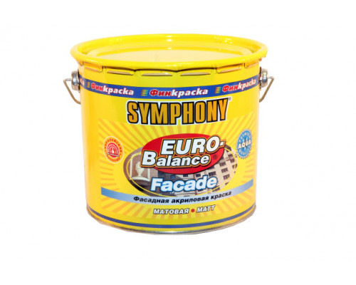 SYMPHONY Краска фасадная в/э евро-баланс фасад аква LC 3/2.7л 3,78кг