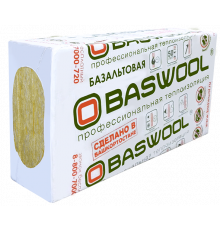 Теплоизоляционная плита минераловатная BASWOOL / БАСВУЛ РУФ В 170 1200х600х50 170 кг/м3 (2,88м2 / 0,144м3) 4 плит