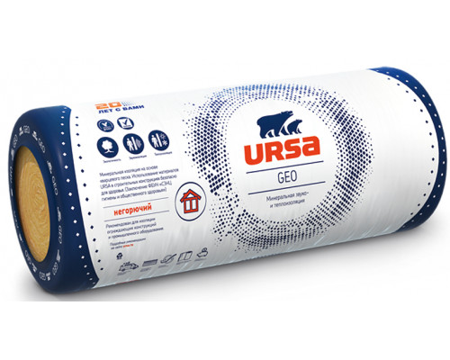 Теплоизоляционные маты Ursa GEO M-15 12500х1200х80 мм ( 15,00м2, 1,20м3 ) 1 мат в уп.