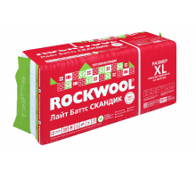 Теплоизоляционные плиты из каменной ваты Rockwool XL / Роквул Лайт Баттс Скандик 1200 x 600 x 100 мм. 6 плит (4,32м2 / 0,432м3)